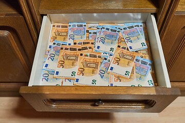 Image showing Banknotes Background, Euros