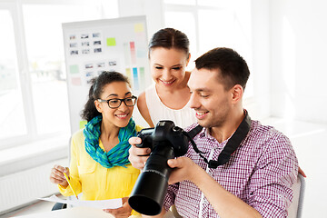 Image showing photographers with camera at photo studio