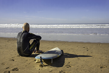 Image showing Waiting for the surf