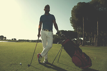 Image showing golf player portrait