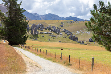 Image showing Landscape scenery in south New Zealand