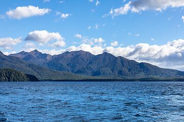 Image showing scenery at Lake Te Anau, New Zealand