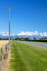 Image showing Mount Taylor and Mount Hutt scenery in south New Zealand