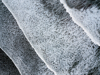 Image showing Aerial view on ocean waves