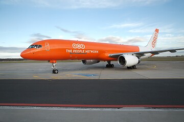 Image showing Cargo airliner on the ground