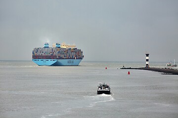 Image showing Huge Container Ship