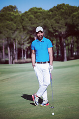 Image showing golf player portrait at course