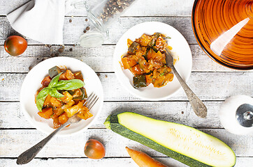 Image showing Stewed vegetables