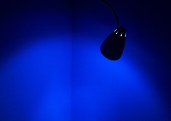 Image showing BLue corner lamp illumination