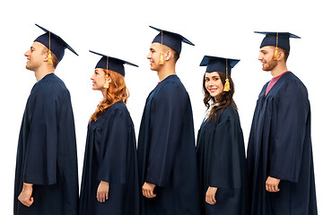 Image showing graduates in mortar boards and bachelor gowns