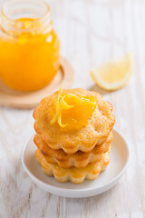 Image showing Homemade lemon curd tarts 