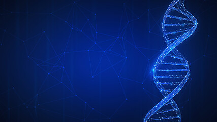Image showing DNA technology futuristic hud banner.