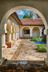 Image showing Courtyard of Monastery