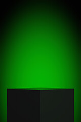 Image showing display green light background