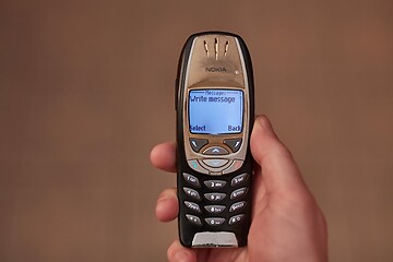 Image showing Old Nokia mobile phone