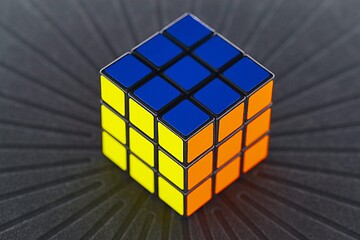 Image showing Rubik\'s cube solved