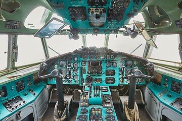 Image showing Vintage Flight Deck