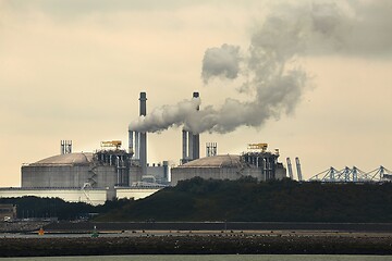 Image showing Smoking power plant