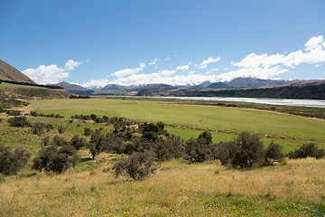 Image showing Mountain Alps scenery in south New Zealand