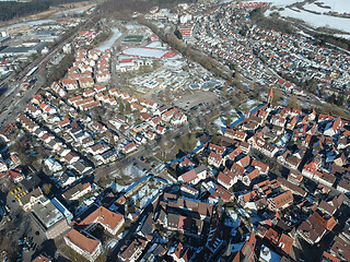 Image showing aerial view over Weil der Stadt Baden Wuerttemberg Germany