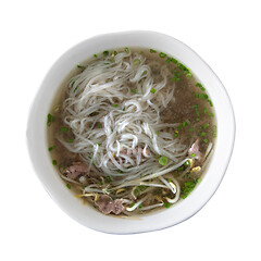 Image showing Traditional vietnamese soup pho bo