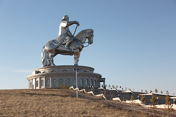 Image showing Equestrian statue of Genghis Khan