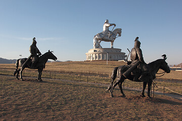Image showing Equestrian statue of Genghis Khan