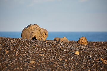 Image showing Iceland landscape with volcanic rocks