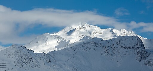 Image showing Mountains covered with snow