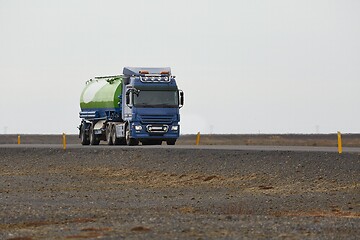 Image showing Cargo Truck in Iceland