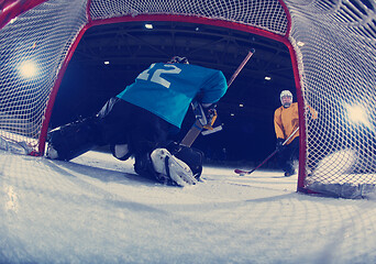 Image showing ice hockey goalkeeper