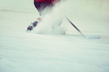 Image showing ice hockey player in action