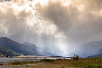 Image showing dramatic landscape scenery in south New Zealand