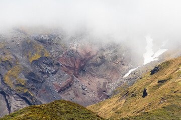 Image showing details volcano Mount Taranaki, New Zealand 