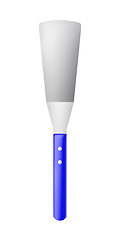 Image showing Metal cooking spatula