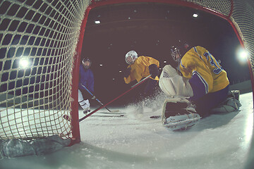 Image showing ice hockey goalkeeper