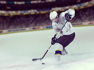 Image showing ice hockey player in action