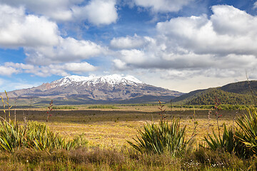 Image showing Mount Ruapehu volcano in New Zealand