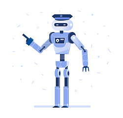 Image showing Successful robot businessman with a tie.