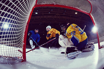 Image showing ice hockey goalkeeper