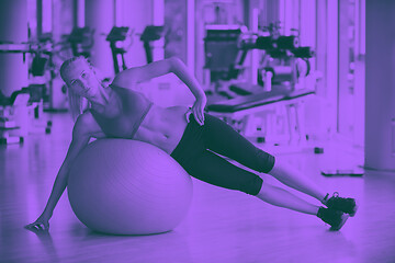 Image showing pilates woman