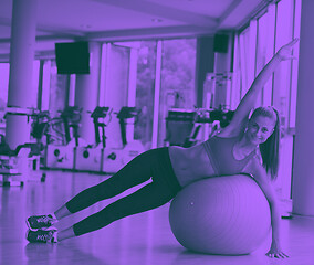 Image showing pilates woman