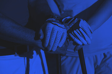 Image showing portrait of couple on golf course