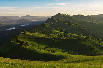 Image showing Beauty dawn in the mountains