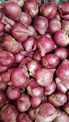 Image showing Fresh organic red shallot 