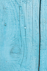 Image showing Light blue weathered wood boards background texture