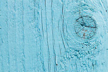 Image showing Light blue weathered wood boards background texture