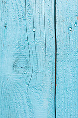 Image showing Light blue weathered wood boards background texture