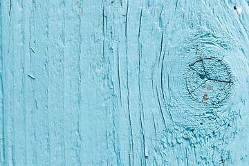 Image showing Light blue weathered wood boards background texture