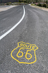 Image showing Historic Route 66 crossing the United States of America